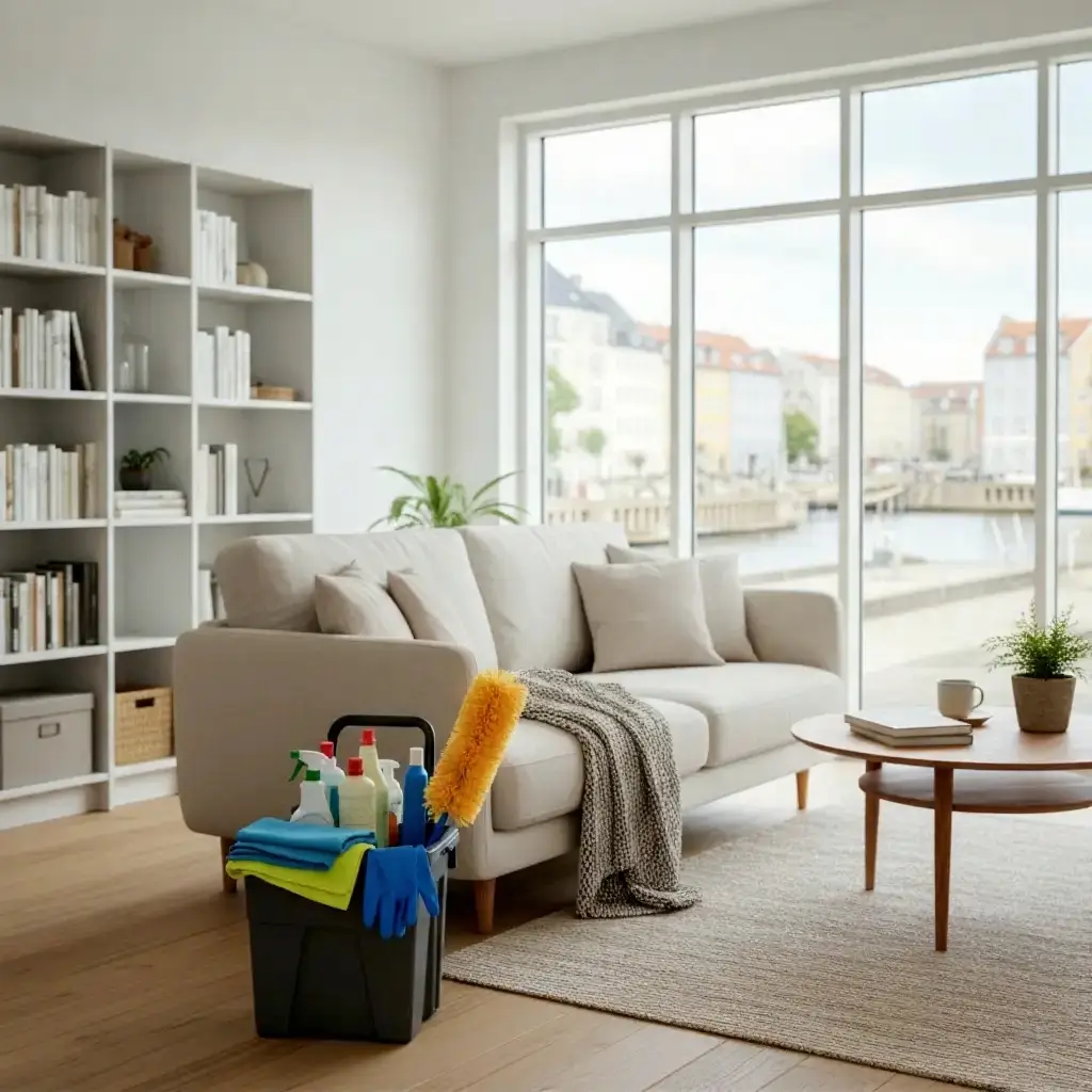 Rengøringsteam i aktion